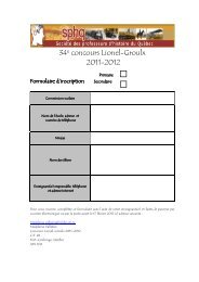 concours lionel-groulx 2011-2012 formulaire d'inscription