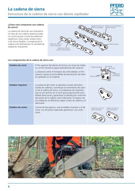 Herramientas PFERD para la industria forestal