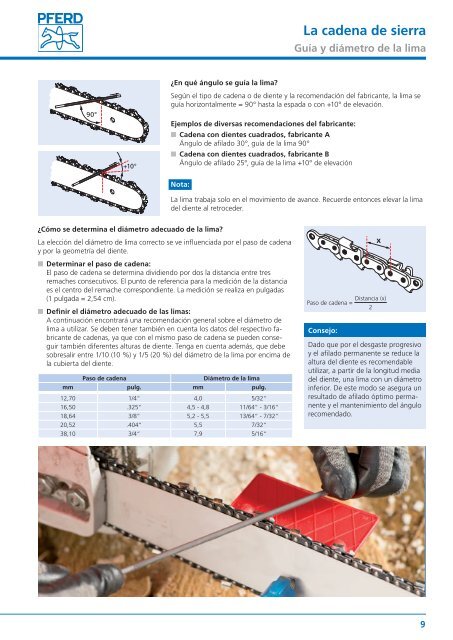 Herramientas PFERD para la industria forestal