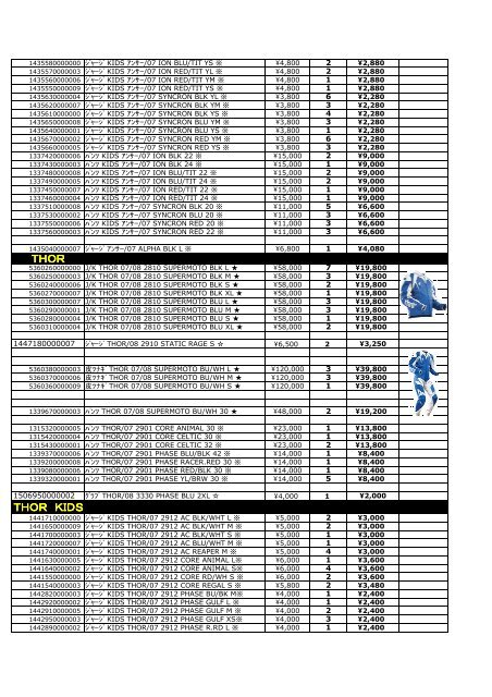 WESTWOOD INFORMATION - Westwood MX