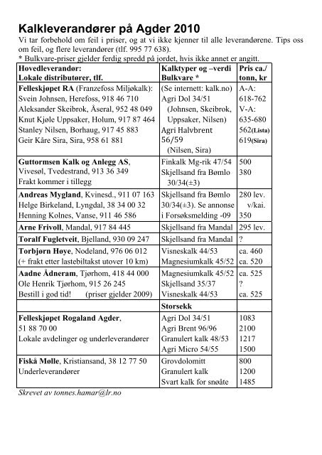 Medlemsblad mars - Norsk Landbruksrådgiving Agder