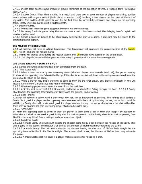 RECESSTIME DODGEBALL RULES - Recesstimesports.com