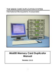 M6600 Memory Card Duplicator Manual - Virtual Vision