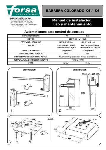 K4 Colorado - Automatismes Jaume