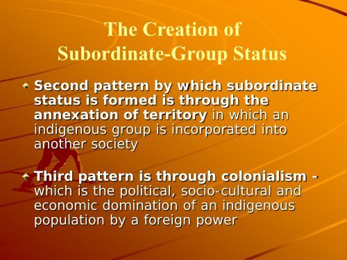 What is a Subordinate group?