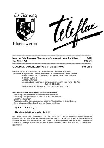 Info vun "eis Geme - Flaxweiler