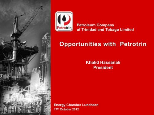 Opportunities with Petrotrin
