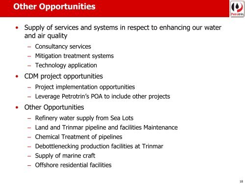 Opportunities with Petrotrin