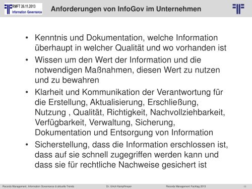 Information Governance - Project Consult Unternehmensberatung ...