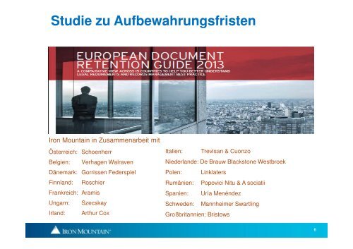 Information Governance - Project Consult Unternehmensberatung ...