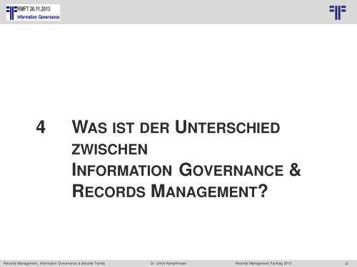 Information Governance - Project Consult Unternehmensberatung ...