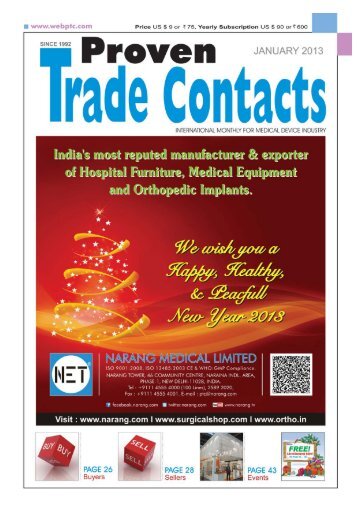 January 2013 - Proven Trade Contacts