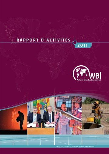 Rapport d'activitÃ©s 2011 - WBI