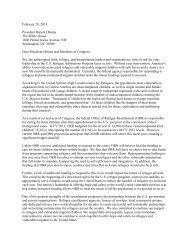 sign-on letter - Refugee Council USA