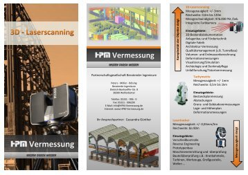 Flyer Laserscanner - HPM Vermessung