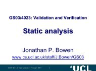 GS03/4023: Validation and Verification