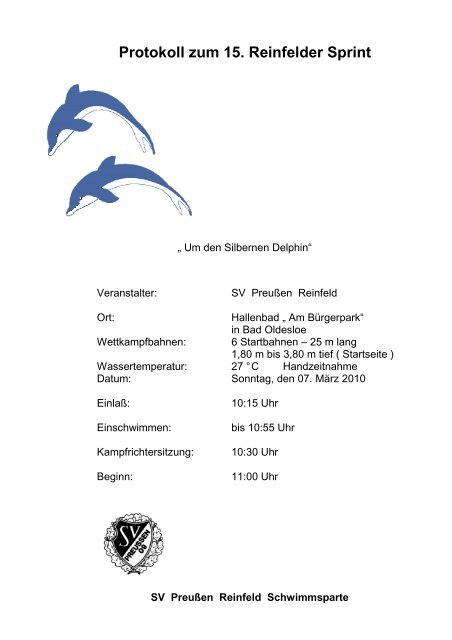 Protokoll 15. Reinfelder Sprint.pdf - Schwimmen-rsv.de