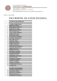 Atene Egina - Dipartimento di Archeologia - UniversitÃ  degli Studi di ...