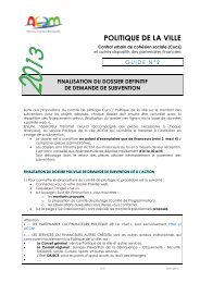 Guide nÂ°2 : finalisation du dossier dÃ©finitif 2013 - CommunautÃ© d ...