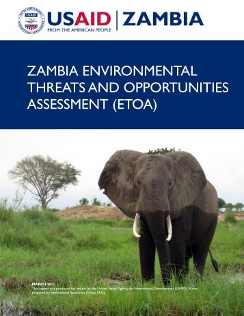 zambia environmental threats and opportunities assessment (etoa)