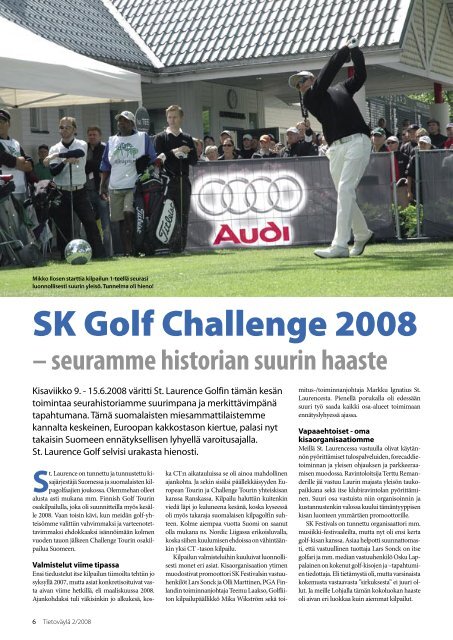 TIETOVÃƒÂ„YLÃƒÂ„ SK Golf Challenge 2008