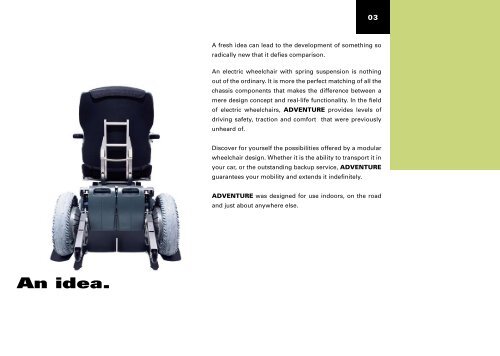 Alber Adventure Brochure - The Mobility Aids Centre