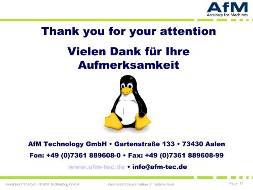 AfM Technology KinematicsComp - AfM Technology GmbH