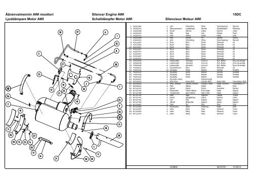 Varaosaluettelo Reservdelskatalog Parts Book ... - Sampo-Rosenlew