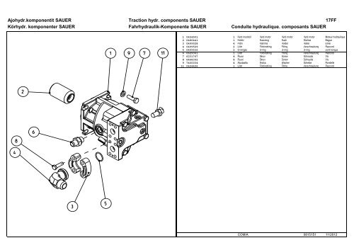 Varaosaluettelo Reservdelskatalog Parts Book ... - Sampo-Rosenlew