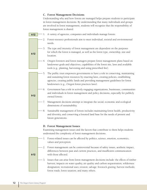 Oregon Forest Literacy Program (PDF) - Learn Forests