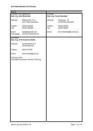 Architekturberater fÃ¼r Schulen Stand: Januar 2008-01-16 Seite 1 ...