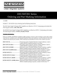 J201.SST201 ORDERING.MARKING.INFO.pdf - Linear Integrated ...