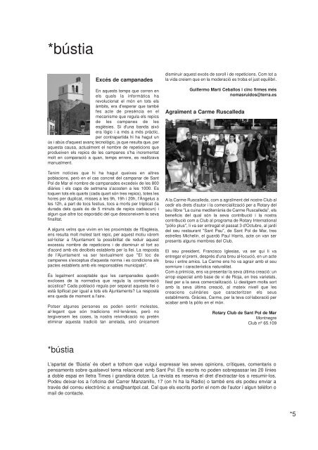 ENS 53 - Sant Pol i la mar (I) - Desembre 09 PDF - Ajuntament de ...