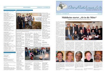 Mühlheim startet „Ab in die Mitte“ - Stadt  Mühlheim