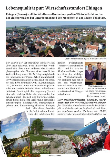 Alb-Donau Magazin - Stadtmagazin Ehingen