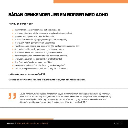 HÃ¥ndbog for Sagsbehandlere - ADHD: Foreningen