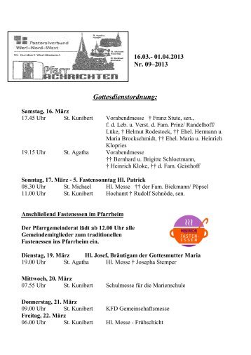 Gottesdienstordnung: - st-kunibert-buederich.de