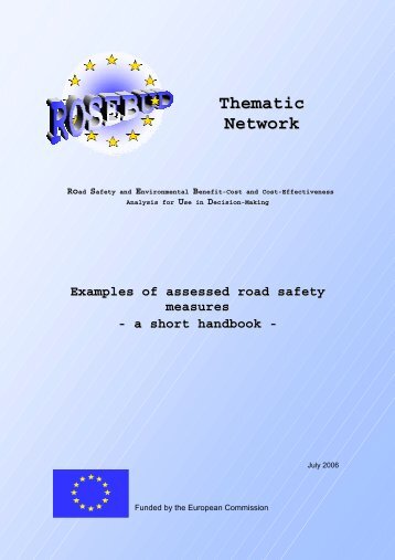 Examples of assessed road safety measures - European Commission