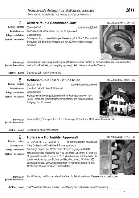 wasserräder für die stromproduktion - Mühlenfreunde