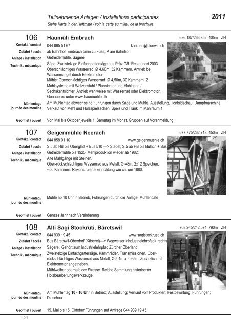 wasserräder für die stromproduktion - Mühlenfreunde