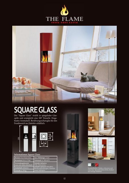 SQUARE GLASS - The Flame