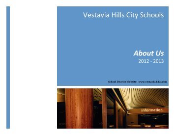 vhcs about us 2012-13 - Vestavia Hills City Schools