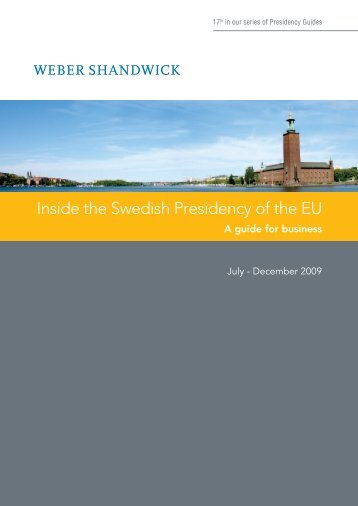 Inside the Swedish Presidency of the EU - Social Economy Europe