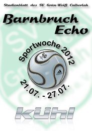 Echo Barnbruch - SV Calberlah