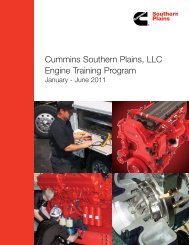 Cummins Southern Plains, LLC Engine Training ... - Cummins-Sp.com