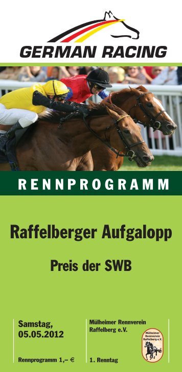 Raffelberger Aufgalopp - Mülheimer Rennverein Raffelberg eV