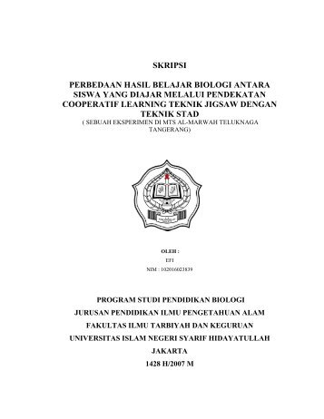 skripsi perbedaan hasil belajar biologi antara siswa yang diajar - idb4