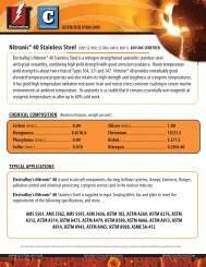 Nitronic® 40 Stainless Steel - Electralloy