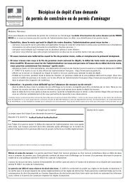 Demande de permis d'amÃ©nager - Formulaires en ligne