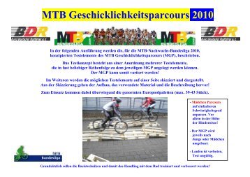 MTB Geschicklichkeitsparcours 2010
